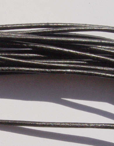 Ziegenlederband 1.5mm schwarz
