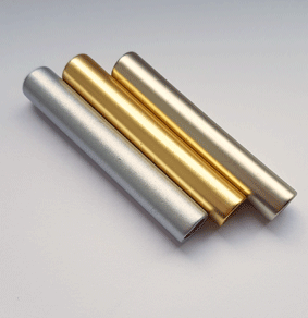 Großloch Zylinder Kunststoff 60mm gold matt
