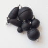 Magnetverschluss Acryl schwarz matt in verschiedenen Größen und Formen