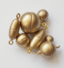 Magnetverschluss Acryl gold matt in verschiedenen Größen und Formen