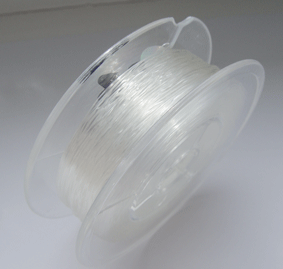 100 Meter Jewelry Elastic Cord 0.8mm clear rund