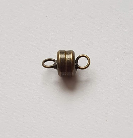 Mini-Magnetverschluss 6mm bronzefarben ***