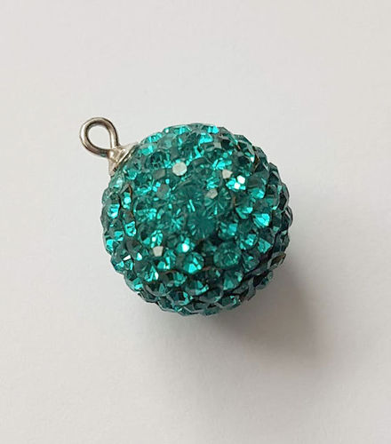 Pavé Diamondball Anhänger türkis crystal