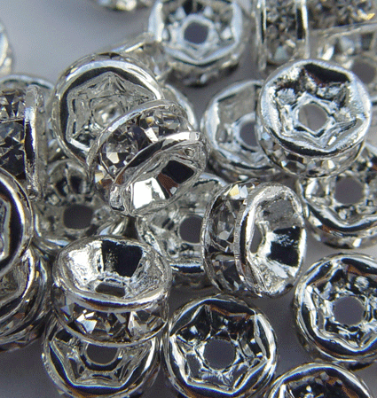 Strassrondell rund 4mm - crystal clear 01S *