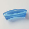 Acryltube 34x12mm blau transparent